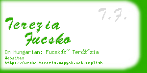 terezia fucsko business card